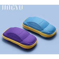 Cartoon car sunglasses case Glasses case stationery storage case Zipper car sunglasses case