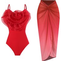 Clothing Backless Sexy One Piece Swimsuit Mesh Beach Skirt Swimsuit Suit