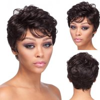 European American Wig African Small Roll Short Hair Chemical Fiber High Temperature Silk Foreign Trade Cross border Wig Headgear AliE