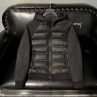 Jacket Winter Patchwork Thickened Fashionable Coat Versatile Wheat Ear Fashion Duck Down Warm Turn Down Collar