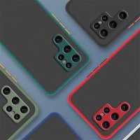 Matte PC Cover Samsung Galaxy S22 Ultra Case Samsung S10 S20 S21 S22 Ultra Cover Shockproof Hard