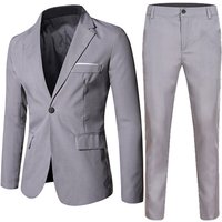 Clothing Suits Groom Wedding Dress Slim Fit Formal Wear Business Casual Temperament Professional Two Piece Suits Clothing