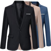 Clothing Casual Suit Middle Aged Business Korean Style Slim Fit Small Suit Formal Jacket Single Suit Top