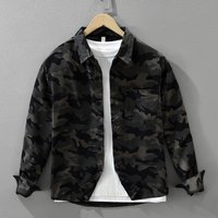 Retro Printed Long Sleeved Shirt Fashionable Versatile Casual Loose Top