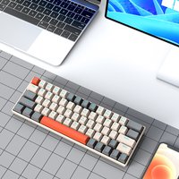 T60 Mechanical Switch 63 Key USB Wired Gaming Keyboard 18 RGB Lights Effect Desktop PC Gamer
