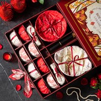 Light Luxury Ceramic Tableware Set Business Event Gift Bowls Plates Housewarming Gift Newlyweds Gift