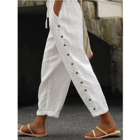 Muslim Pants Elastic Waist Loose Versatile Casual Nine Point Trousers