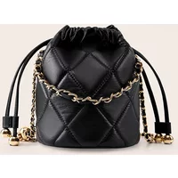 Free Shipping Genuine Cowhide Top Luxury Layer Handbag Chain 2025 Style High end Bucket Designer Bags Versatile
