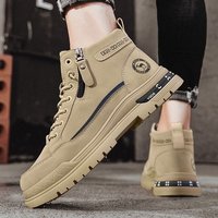 High top Shoes Autumn 2025 Thick soled Non slip Martin Boots Outdoor Wear resistant Work Boots