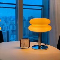 Lámpara de mesa de cristal Aron con atenuación tricromática, lámpara de ambiente para sala de estar, protección para los ojos, luz de noche para