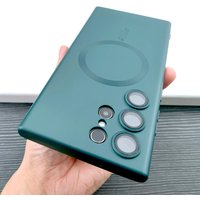 Matte TPU Case Samsung Galaxy S24 S23 S22 S21 Ultra Plus S 23 22 Magsafe Wireles Charge Camera Protective Covers