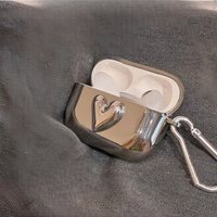 2026 New Electroplated Stereo Love Earphone Shell | Adapted To AirPods 1/2 Generation & Pro/3 Generation | Bluetooth Earphone Protective Cover