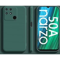 For Realme Narzo 50A Case Realme Narzo 50A 50i 30A 30 Pro Cover Shockproof Liquid Silicone TPU Phone