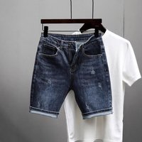 Clothing Summer Slim Fit Small Straight Washed Retro Simple All Match High Street Handsome Shorts