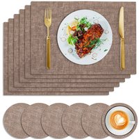 Placemats Set Waterproof & Heat Resistant Table Mats 