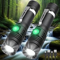 Outdoor USB Rechargeable Small T6 Zoom Long range Strong Light Mini LED Portable Flashlight
