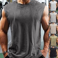  Slim Fit Workout Tank Top Breathable Polyester Gym Vest Vertical Stripes Summer Sports & Casual Wear