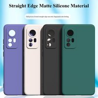 Xiaomi 12 Pro Ultra Straight Edge All inclusive Lens Mobile Phone Case Matte Soft TPU Cover Anti scratch Protective