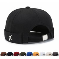 Men’s Hats Melon Skin Hat Spring And Autumn Street Personality Brimless Round Hat Sailor Landlord Hat Men And Women Hip Hop Niche Trend Hat