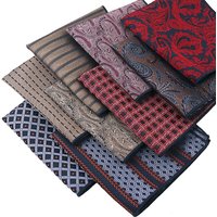 khaki red retro suit pocket square groom best man wedding suit chest scarf small square towel