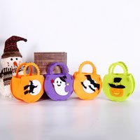 Halloween Pumpkin Bag Candy Bag – Children’s DIY Handmade Gift Bag, Non-woven Tote Bag, Gift Pouch
