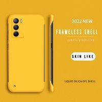 Simple Thin Matte Phone Cover Case Oppo Reno 3 5 6 Pro Bumper Realme GT Neo 3 2 Pro GT Master Explore Candy Rimless