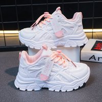 Boys Girls Sports New 2023 Spring/Summer Comfortable and Breathable Running Little White Shoes Student