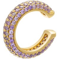 Women's Jewelry Bead Buckle Jewelry Micro Inlaid Colored Diamond Ear Bone Clip Colored Zirconium Simple Ear Clip Earrings Copper K Gold Plated