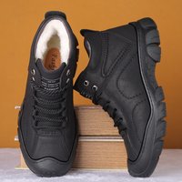 Shoes Cotton Shoes Fur Shoes Wool Winter Fleece lined Warm Thickened High top Anti slip Northeast Snow Boots
