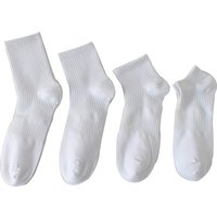 Sports socks medium tall cotton socks mesh breathable short socks boat socks plus socks