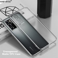 Plating Frame Transparent Matte Anti Fingerprint TPU Case Huawei P50 P50E P40 Pro Airbag Anti drop Full Cover Shell