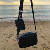 Super Hot Three One Bag Wide Belt Daily Wear Shoulder Crossbody Bag Small Square Bag Sub Mother Wide Belt Coin