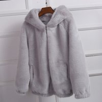 Clothing Plush Fleece Hoodie Coat Short Padded Jacket Double Sided Soft Fur Winter