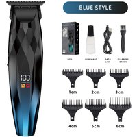 Professional Hair Clipper For Men – Cordless Rechargeable Hair Trimmer With Digital Display, Precision T-Blade For Fade, Taper & Edge Up