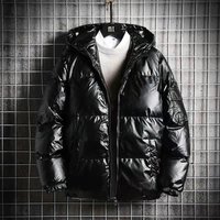  Winter Puffer Jacket Thickened Hooded Short Coat Nylon Shell Lightweight Polyester Filling Loose Fit Streetwear 