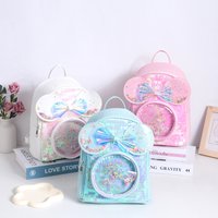 Cartoon Bow Backpack Princess Fashion Schoolbag Casual Cute Bag