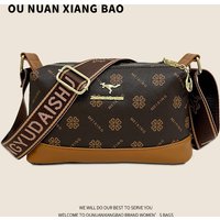 2026 Diagonal Cross Bag Fashion Trend Single Shoulder Bag Light Luxury Commuter High Beauty Small Square Bag