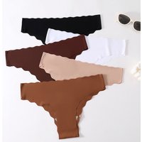 Intimates thongs ice silk underwear pure cotton crotch low waist sexy thongs fun bikini briefs