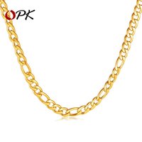 Men’s OPK Stainless Fashion Personality Hip Hop NK Chain Titanium Steel Necklace