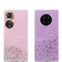 Bling Glitter Sequins Cover Huawei Nova 9 Pro 8i 8SE 8 Pro P50 Pro Shell Soft Silicone Case Honor 50 Lite 50 Pro 50S