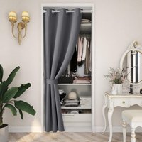 No Drill Blackout Door Curtain Thermal Insulated & Noise Reducing Privacy Drape 