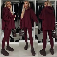 2 Piece Set Hoddies Tracksuit Hooded Top & Pants Set Sweatshirts Suit Trouser Outfits Spring Jogging Sport Y2k Streetwear