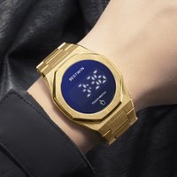 LED Electronic Watch Fashion Casual Business Style Rectangle Square Dial Life Waterproof High End