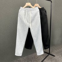 Men's Clothing Autumn New Solid Color All Match Straight Casual Pants Men's Fashionable Simple Wide Leg Sports Pants