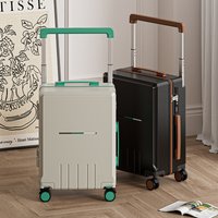 Luxury ABS+PC Carry On Luggage USB Port TSA Lock & Silent 360° Wheels – Expandable Water Resistant Stylish Suitcase Travel