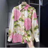 Elegant Chinese-Style Faux Silk Shirt – Designer-Inspired Button-Down Blouse For Women (S-XXXXL, Classic Colors, Lightweight & Breathable)