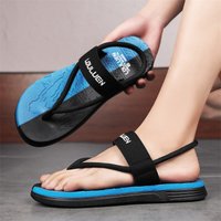 2025 New Sandals Men, Anti Slip PVC Summer Slippers For Outwear, Men’s EVA Lightweight Thick Soled Beach Shoes