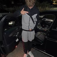 Hoodie Fashion Casual Sports Zipper Coat Pants Set