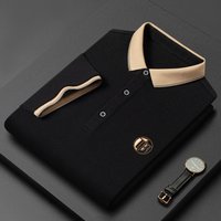 Summer Pique Mesh Collared T Shirt Embroidered Rhinestone Casual Short Sleeve Polo Shirt Style Wholesale