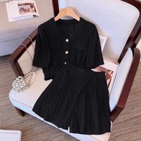Clothing Texture Sense Fashion Short Sleeved Suit Summer Loose Wide Leg Short Casual Pants Two Piece Suit